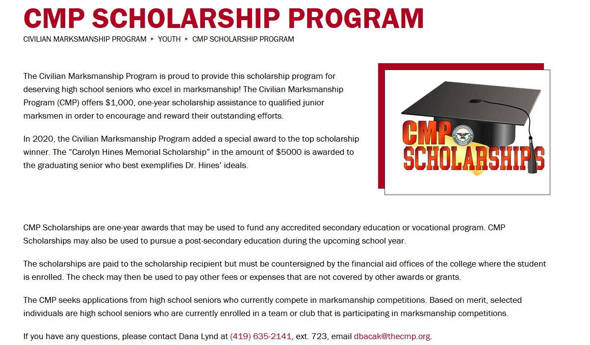 CMP scholarship info