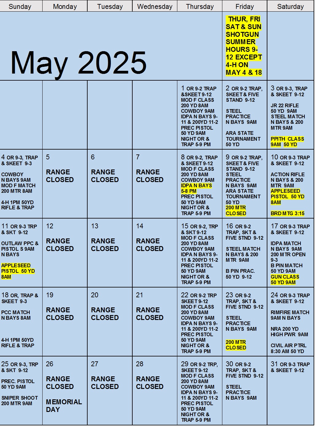 Calendar